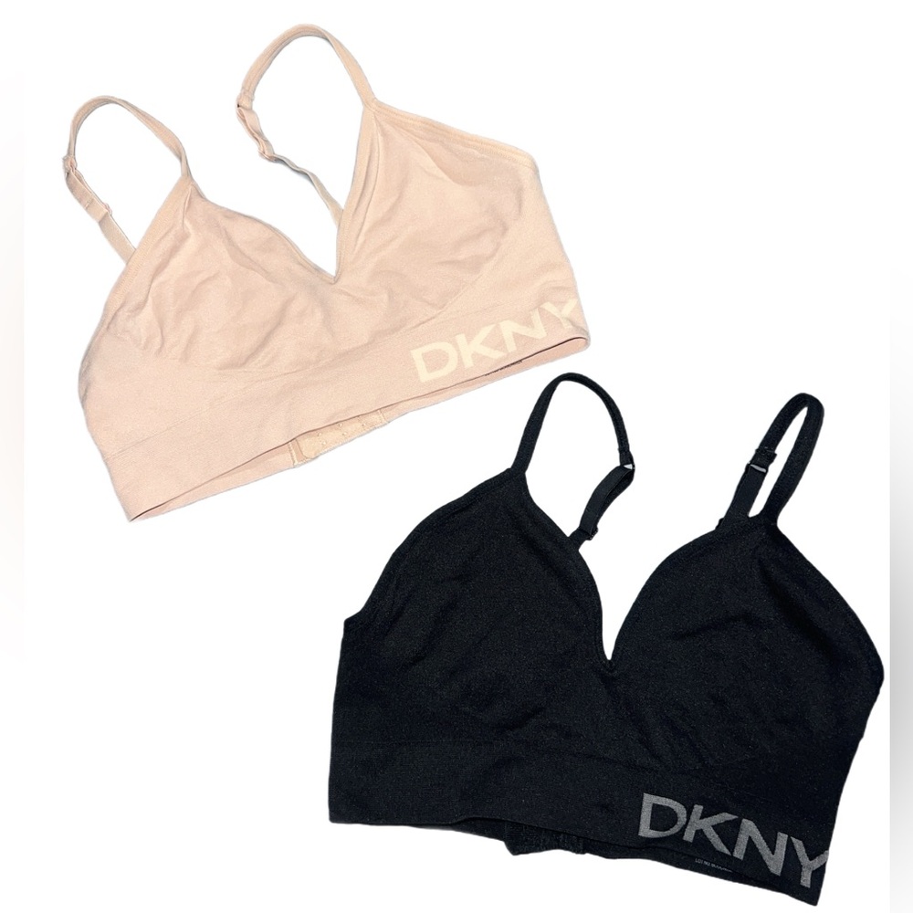 DKNY Black and Cream Women's Bralette’s